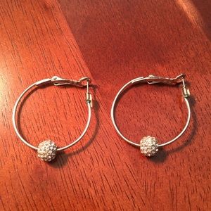 CZ Ball Dangle Earrings